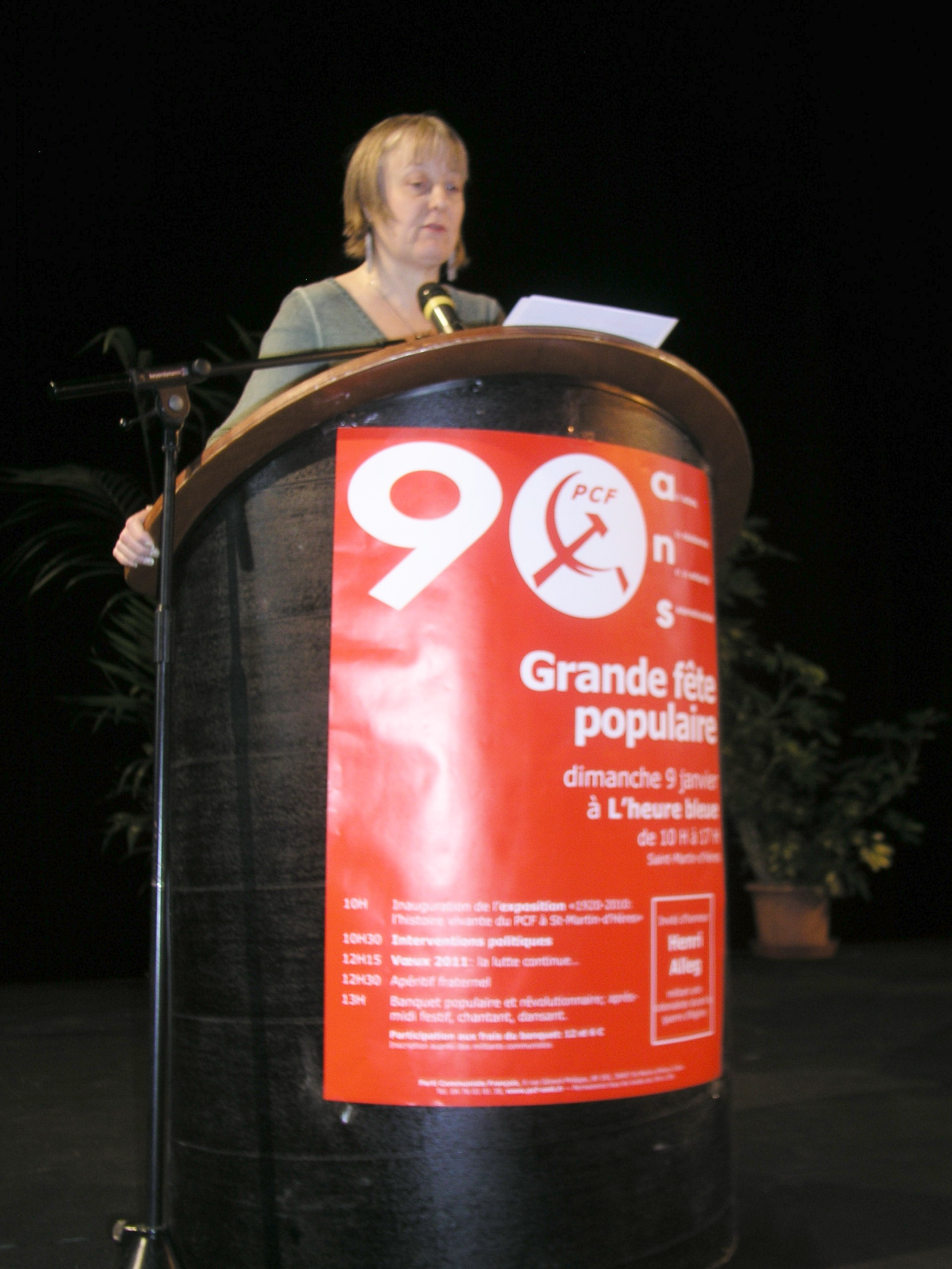 Dominique Negri, membre du conseil national du PCF et secretaire de la (...)